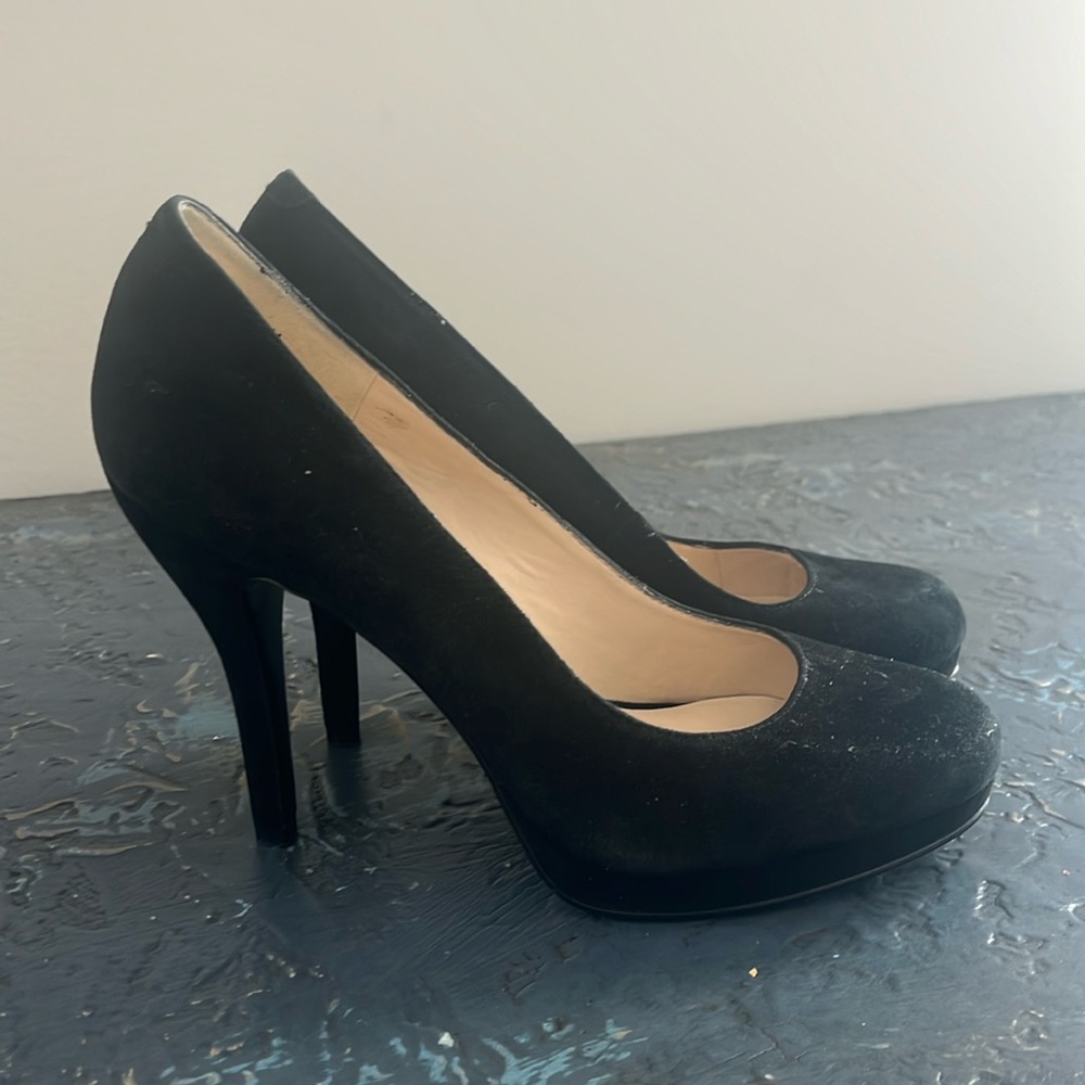 Suede heels